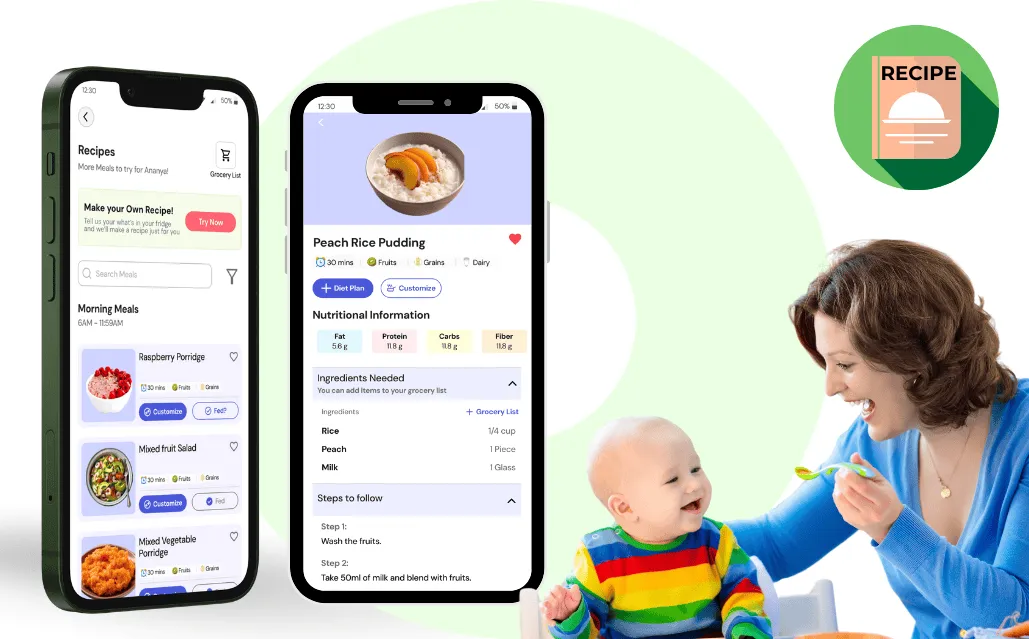 Personalized Baby Meal Plans - Baby Food App